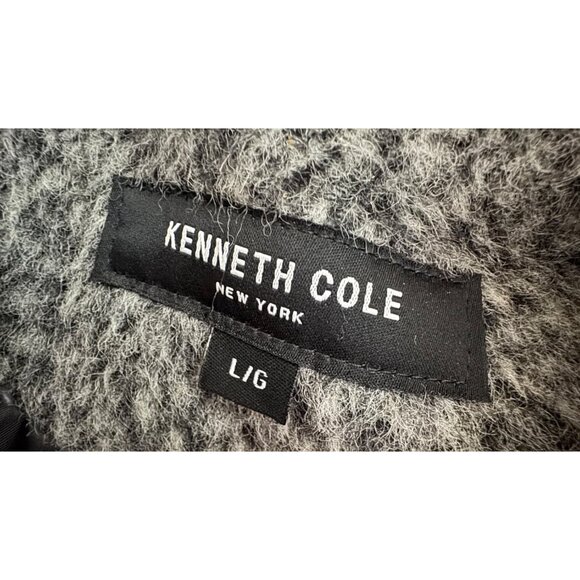 Kenneth Cole Women's Gray Wool Blend Coat L/G - Picture 6 of 10